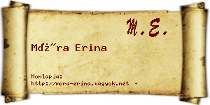 Móra Erina névjegykártya